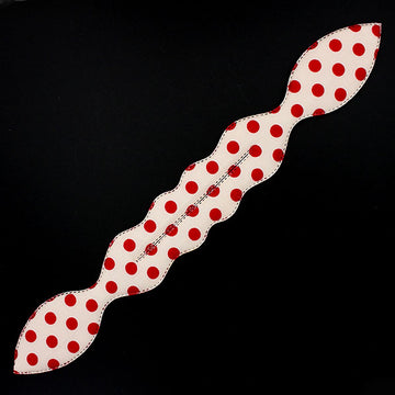 Rabbit Ear Fabric Bun Maker Pink Red Dots
